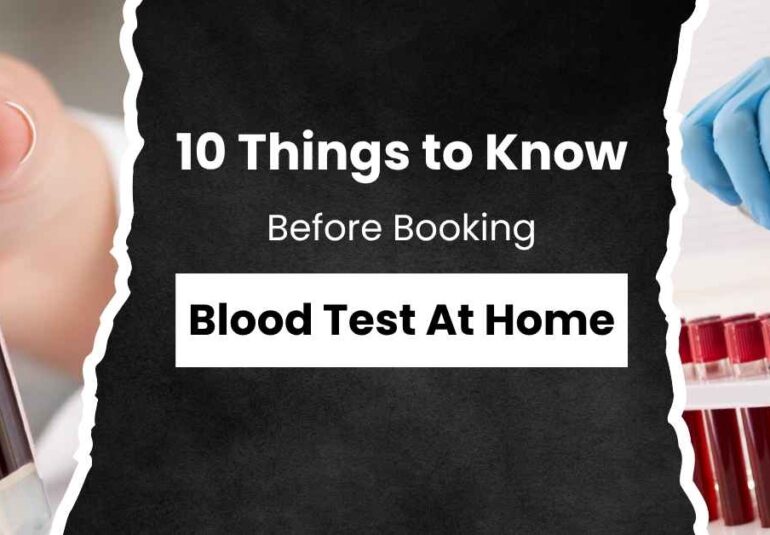Blood test at home | Technician collecting blood sample at home in Mumbai