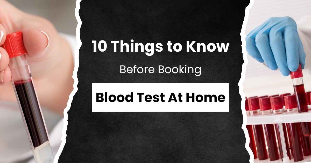 Blood test at home | Technician collecting blood sample at home in Mumbai
