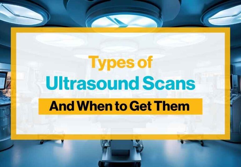Types of ultrasound scans. Doctor performing abdominal ultrasound scan. Pregnancy ultrasound image on monitor. Pelvic ultrasound procedure at Meesha Diagnostics. Doppler ultrasound for blood flow analysis. Different Types of Ultrasound Scans and When You Need Them.
