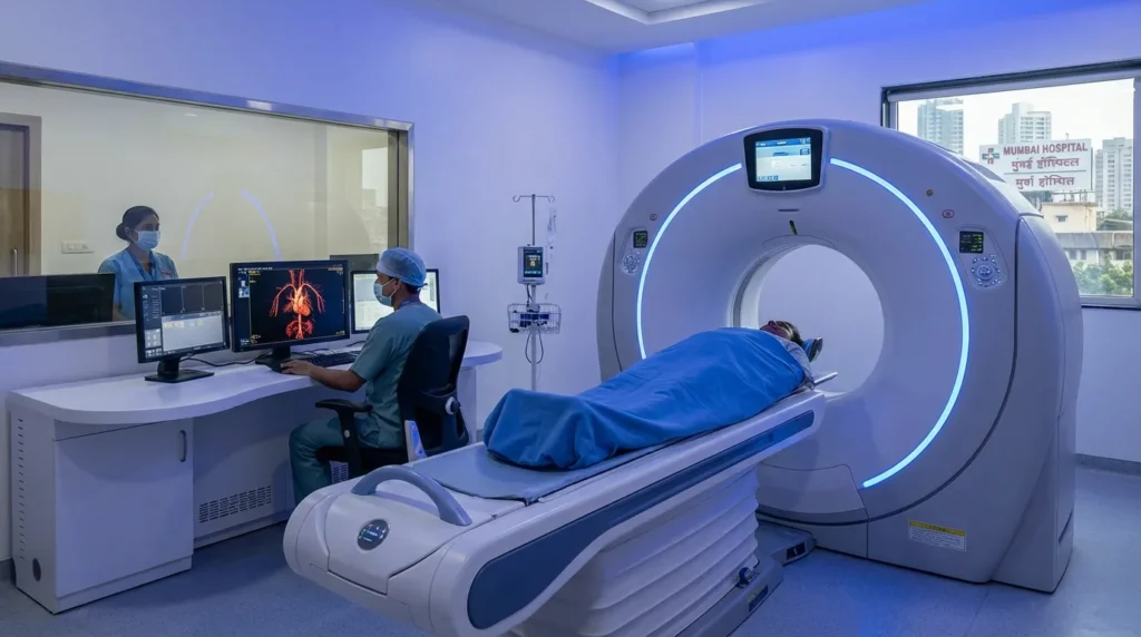 Coronary CT angiography procedure in Mumbai. CT Angiography Cost in Mumbai. CT angiography test price Mumbai, CT angiography procedure, CT angiography preparation, cardiac CT angiography Mumbai, CT scan angiography cost